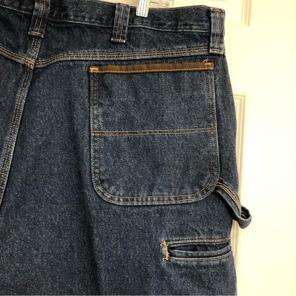 Wrangle Riggs Workwear Dark-wash Utility Denim Shorts - Picture 12 of 16